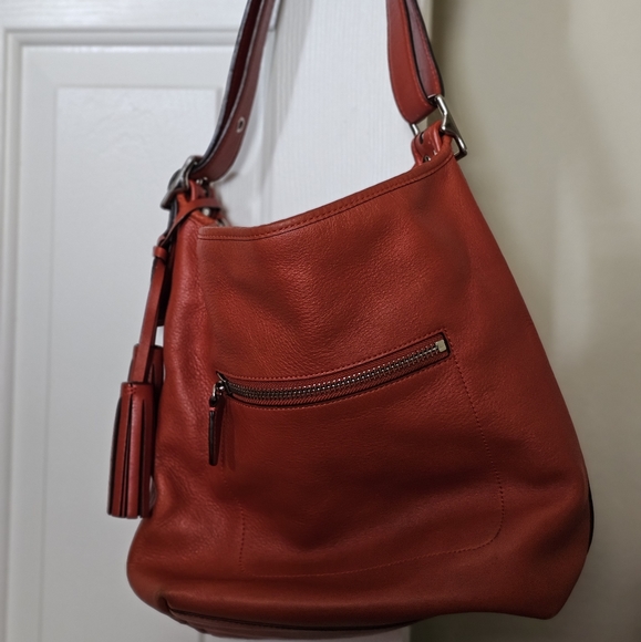 Coach Handbags - Coach Large Burnt Orange Slouch Hobo Tote Purse